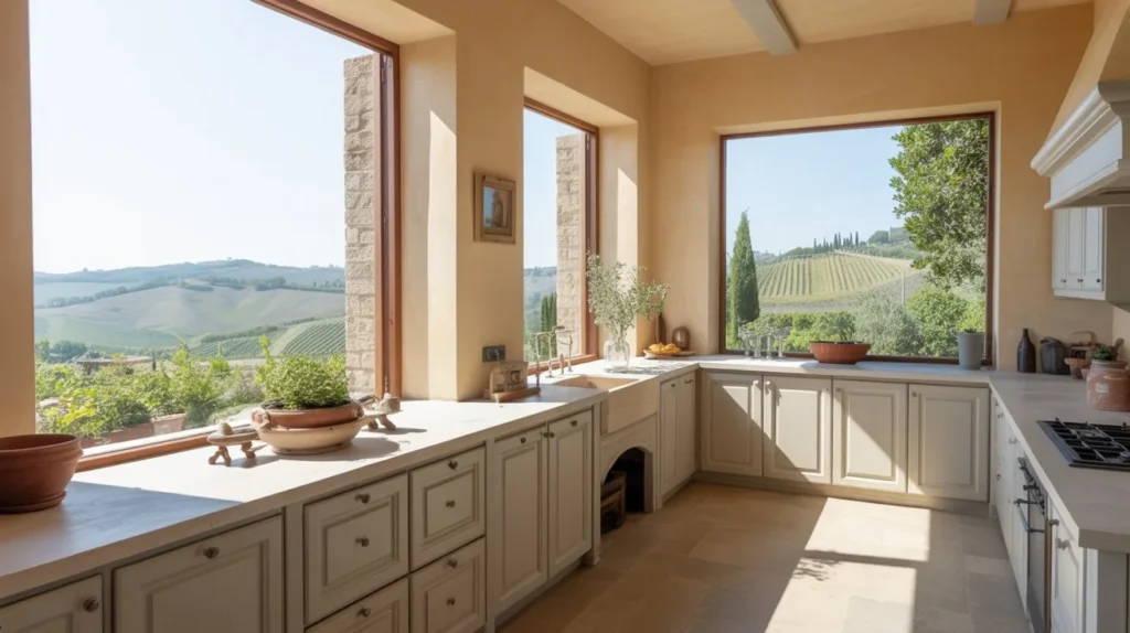 Panoramic Vineyard Kitchen