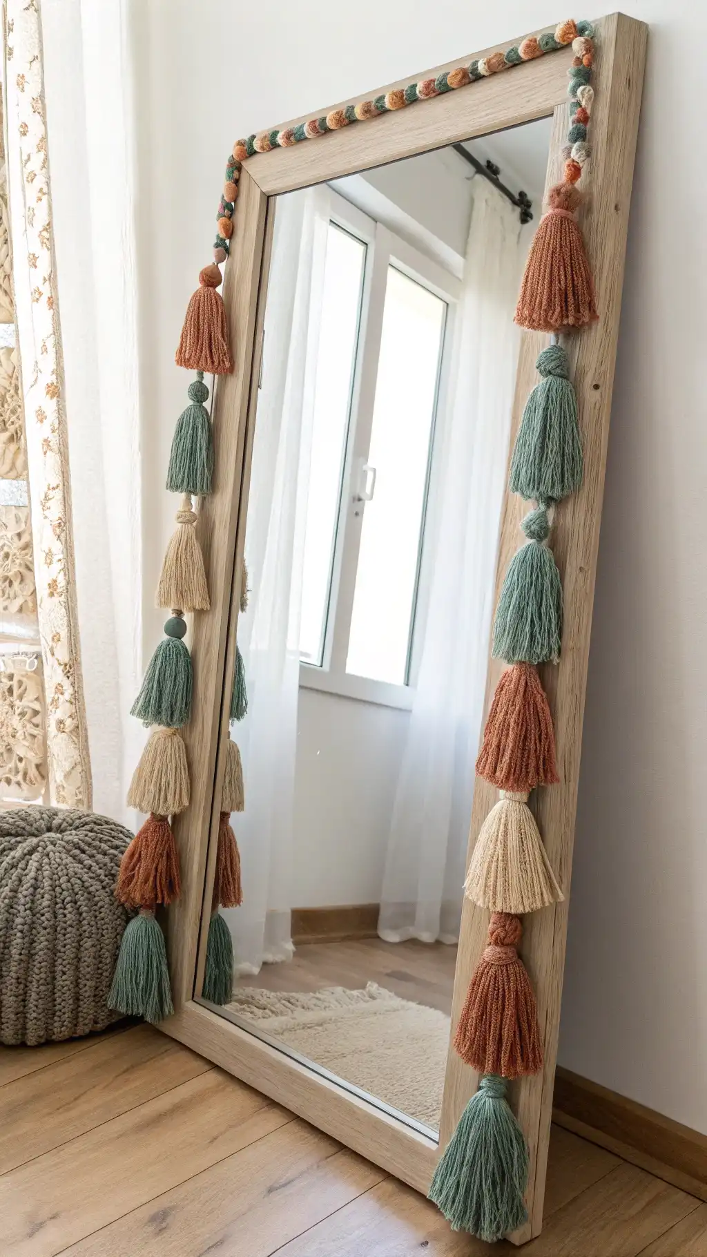 Playful Tassel Delight Mirror