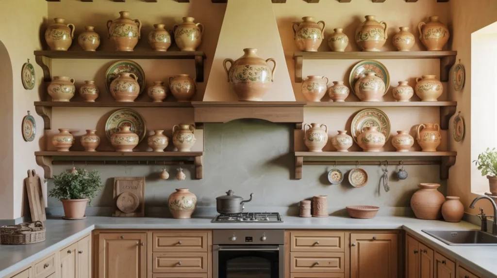 Pottery Display Kitchen