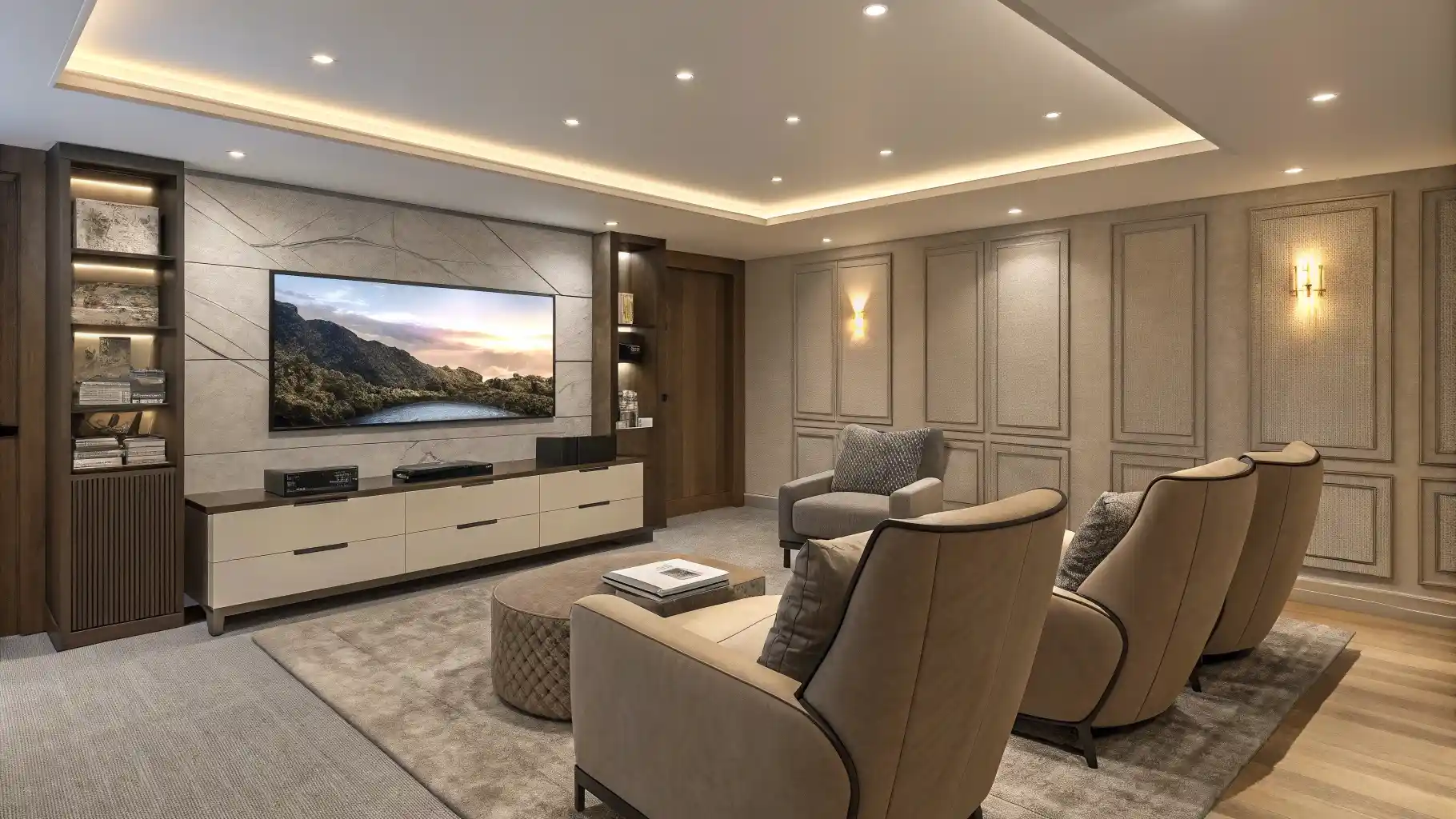 Premium Home Theater Seating Configuration