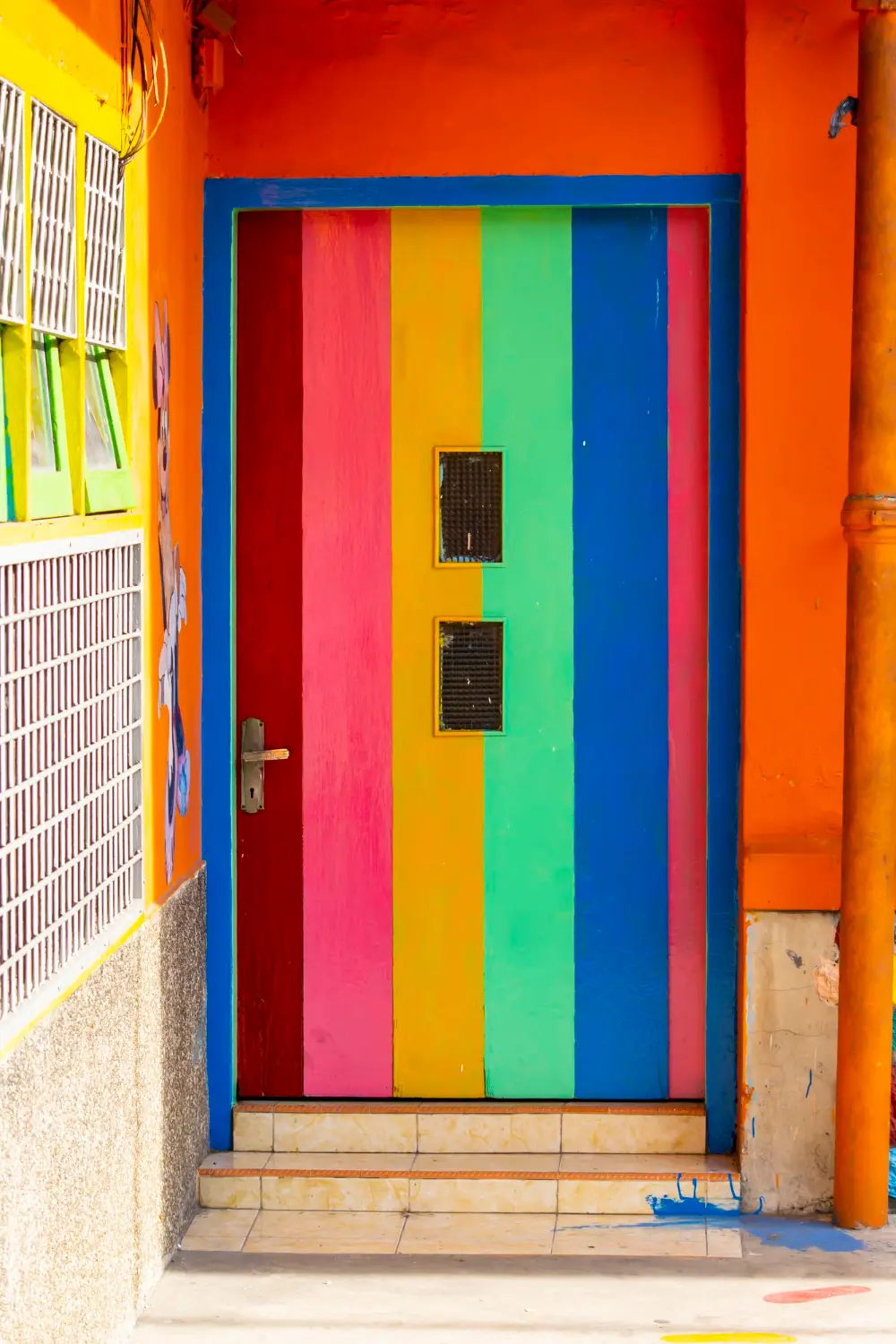 Rainbow Stripes for Bold Spaces