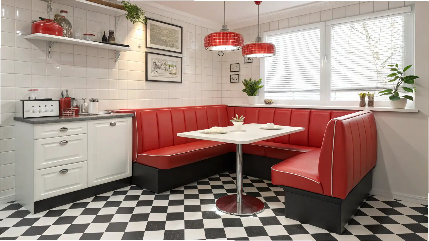 Retro Diner Booth