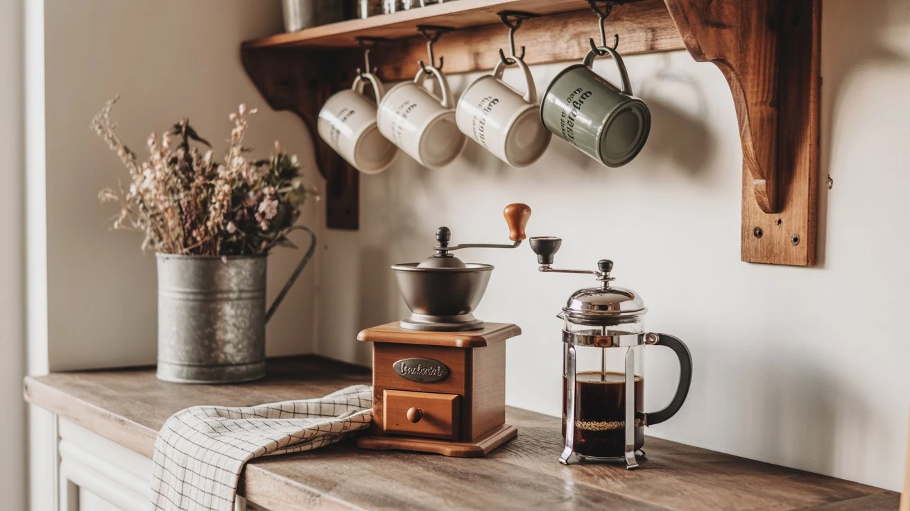 Rustic Charm Coffee Station