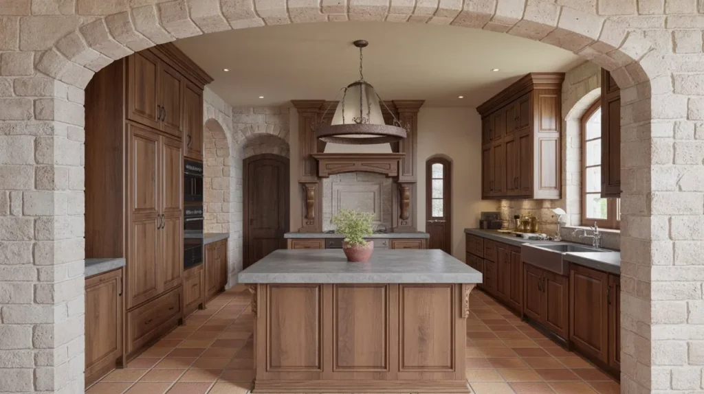Rustic Tuscan Kitchen Charm