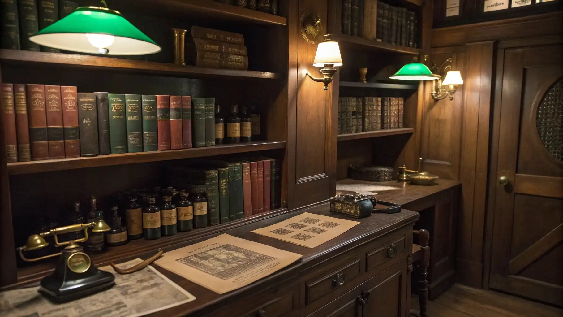 Scholarly Study Bar Library