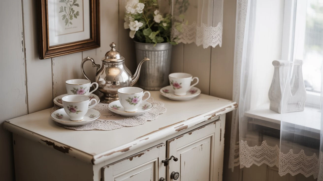Shabby Chic Tea & Coffee Station