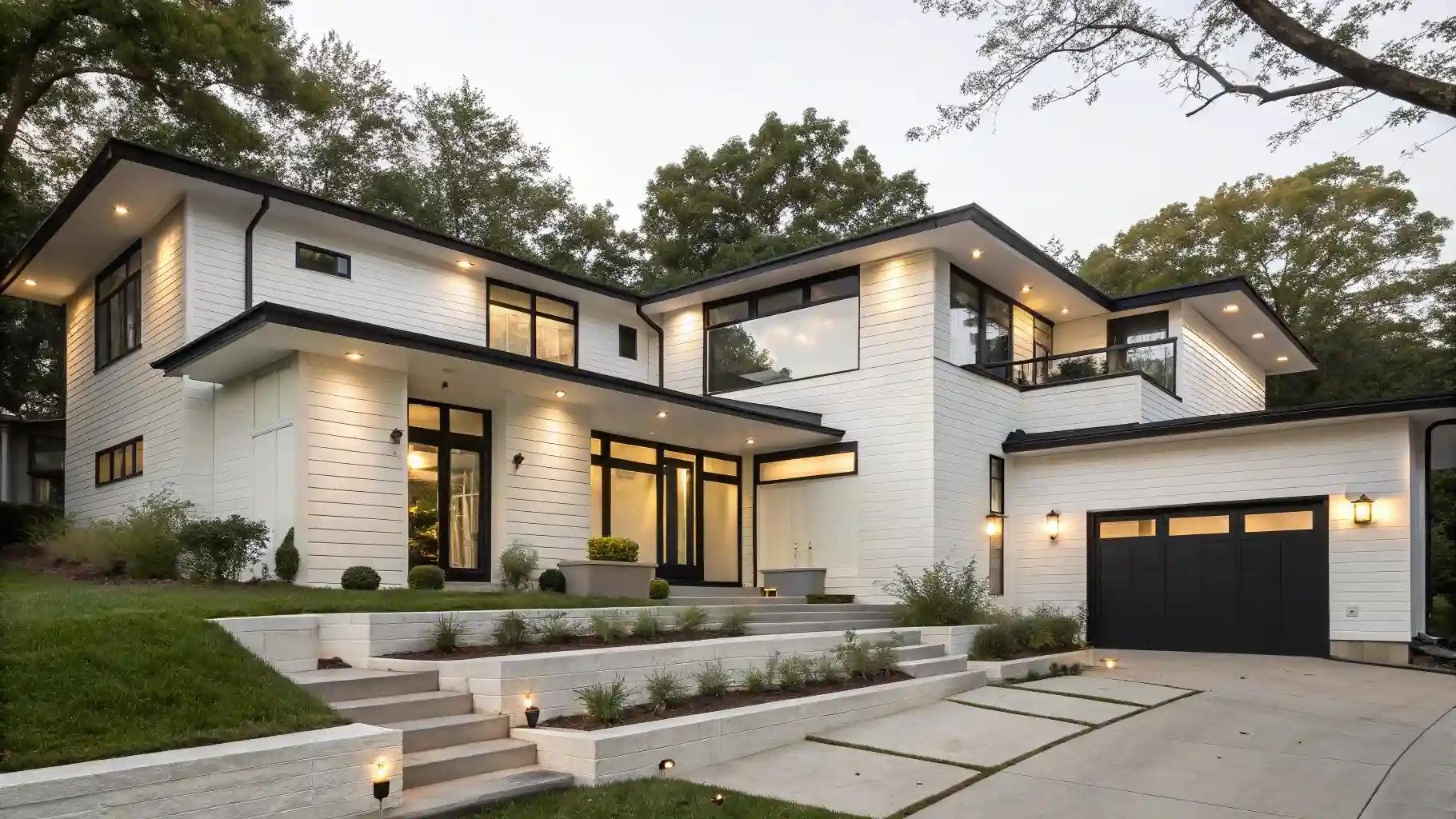 Sleek Contemporary Design with Bold Black Framework