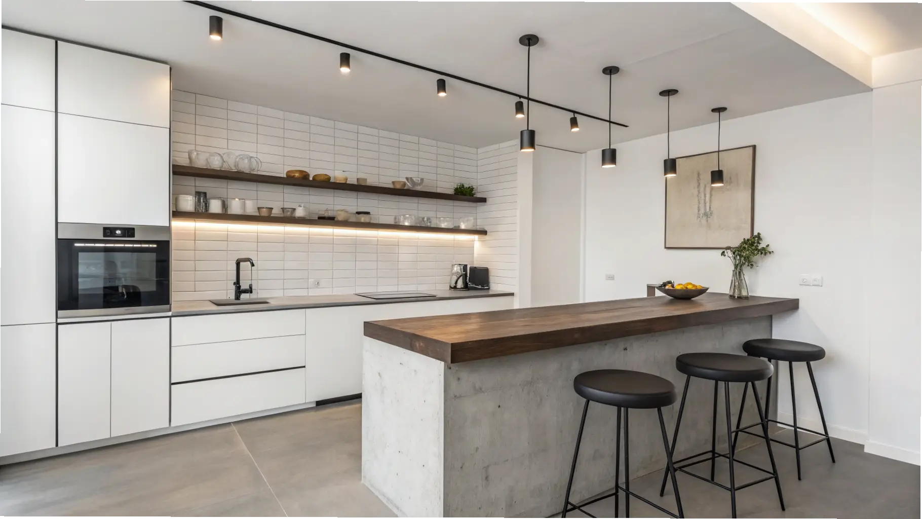 Sleek Island Bar