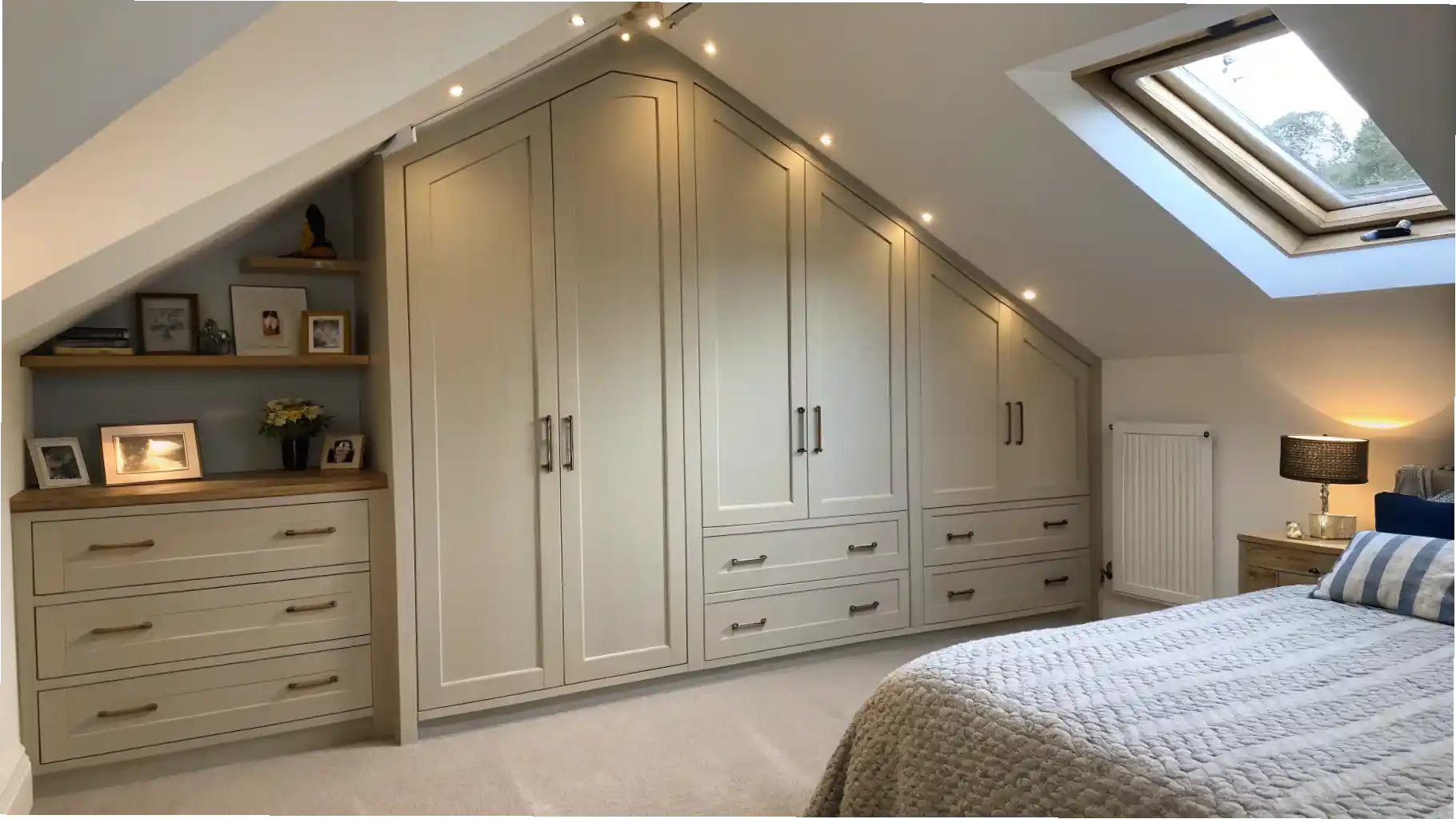 Sloping Ceiling Built-In Wardrobe