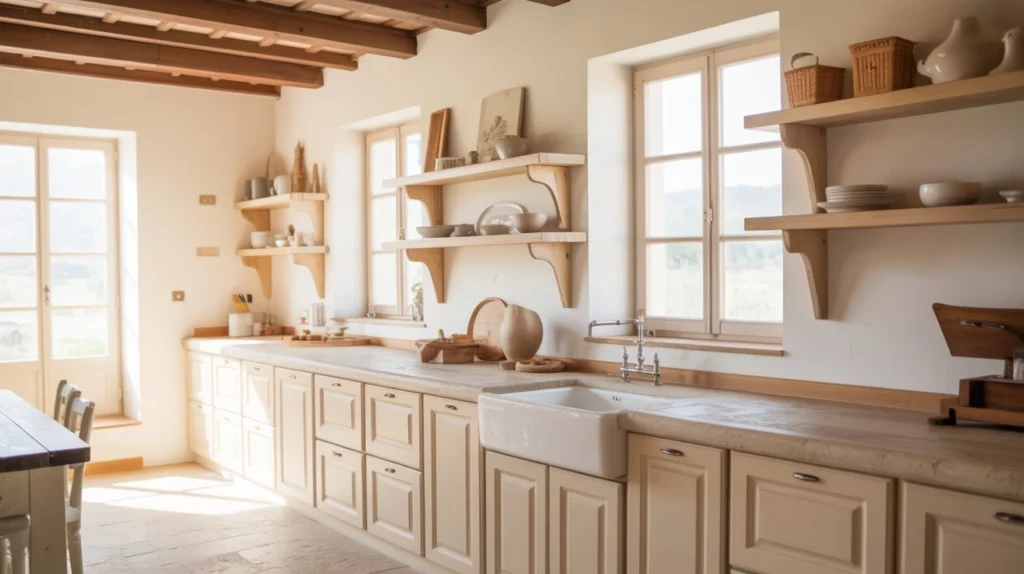Sun-Drenched Tuscan Farmhouse Kitchen