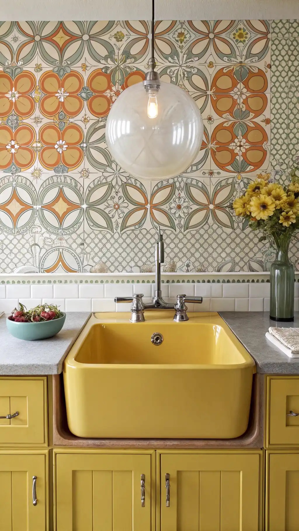 Sunny Bohemian Farmhouse Sink