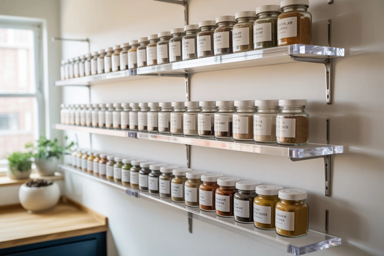 The Clear Shelf Spice Display