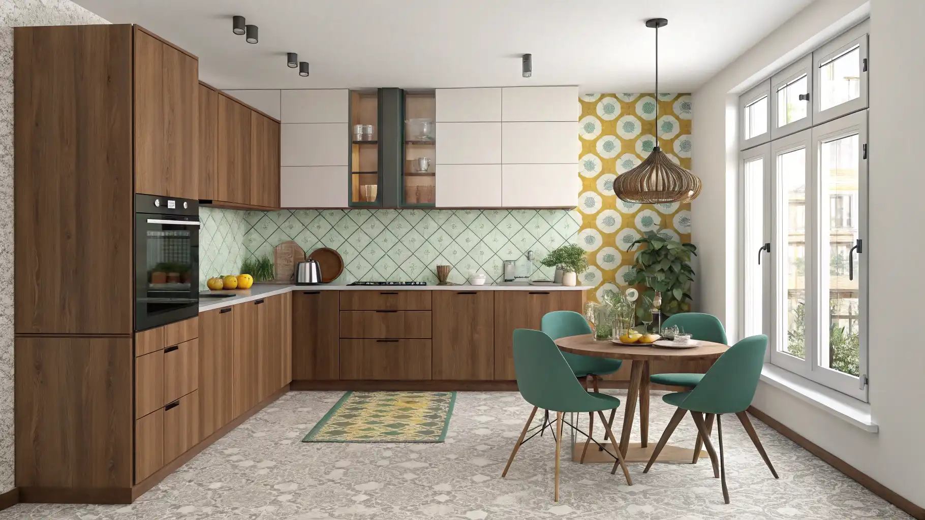 The Playful Mid-Century L-Shape