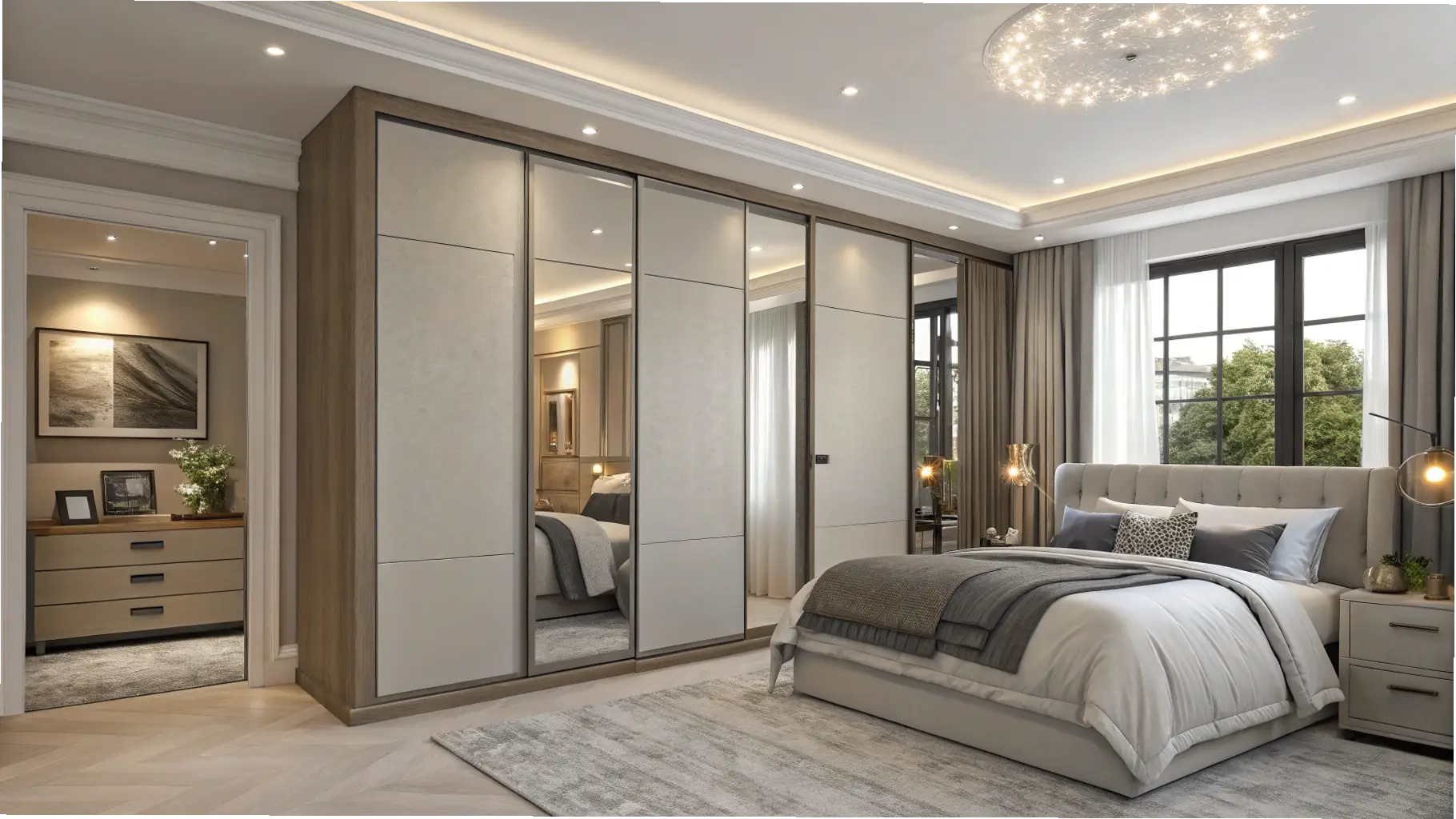 The Mirrored Sliding Door Wardrobe