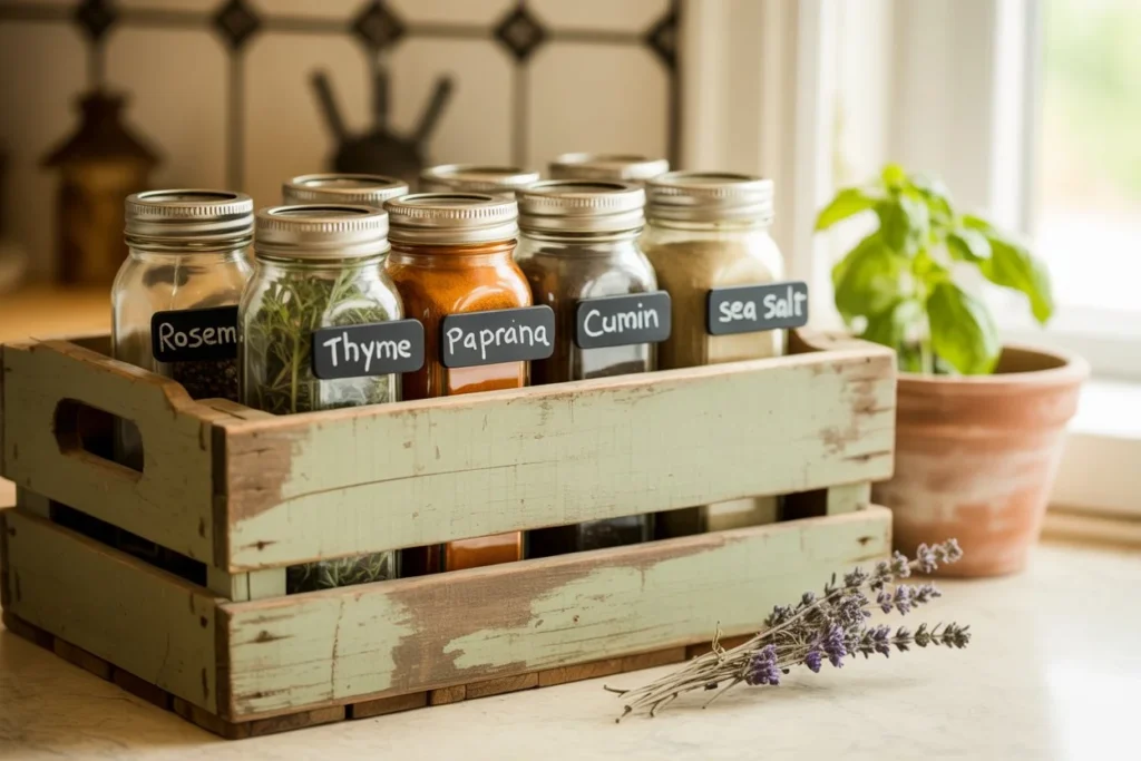 The Rustic Crate Spice Holder