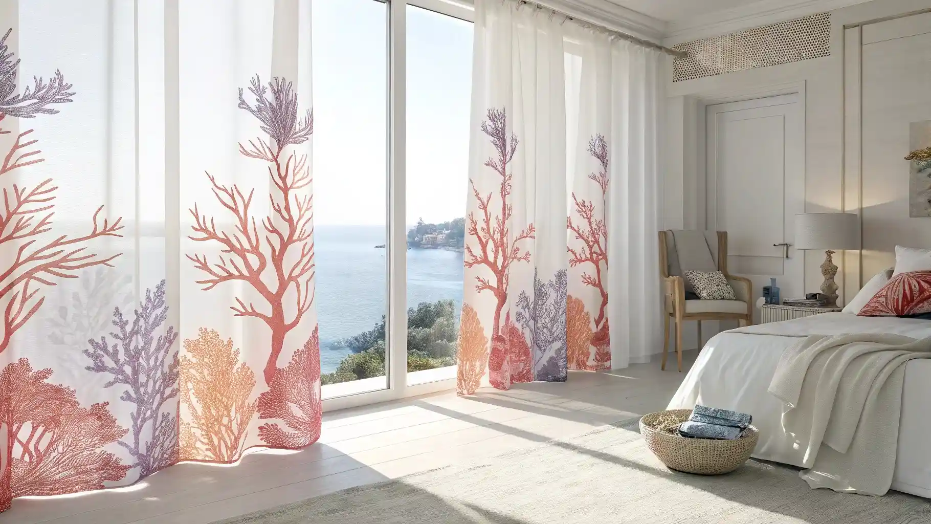 Translucent Marine Garden Curtains