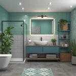 Trendy Basement Bathroom Color Schemes