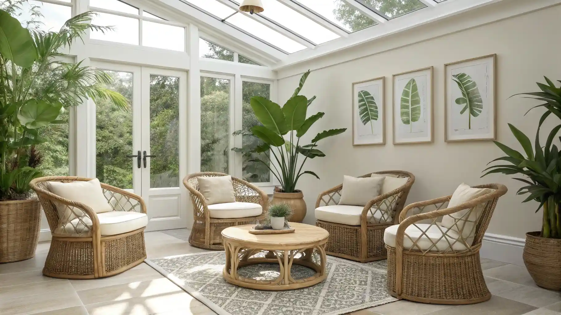Tropical Conservatory Rattan Circle