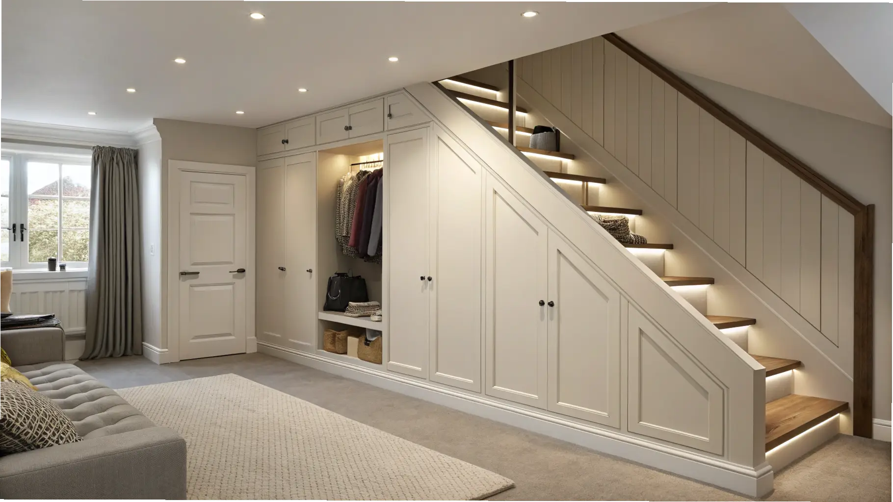 Under-Stairs Built-In Storage