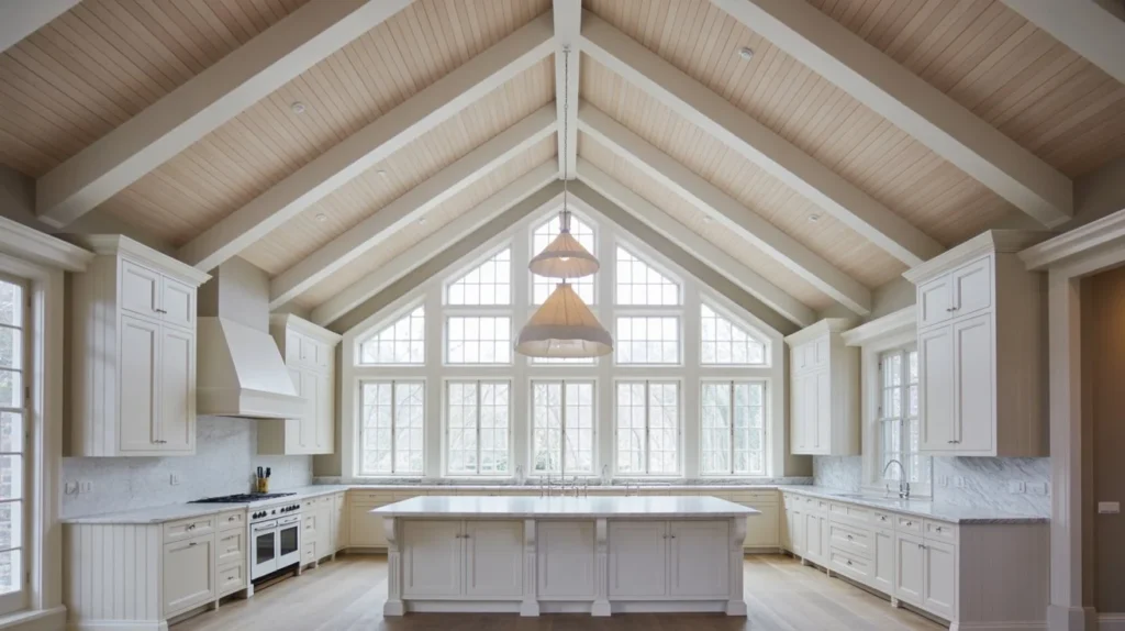Vaulted White Ceiling Lightness