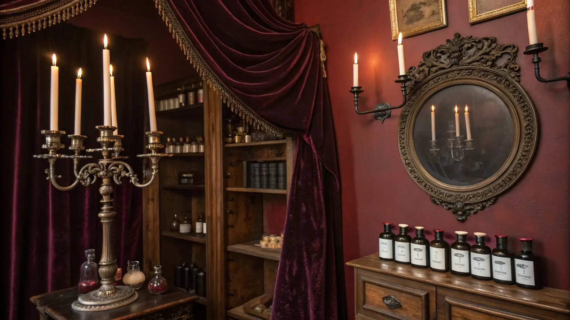 Victorian Apothecary Cocktail Cabinet