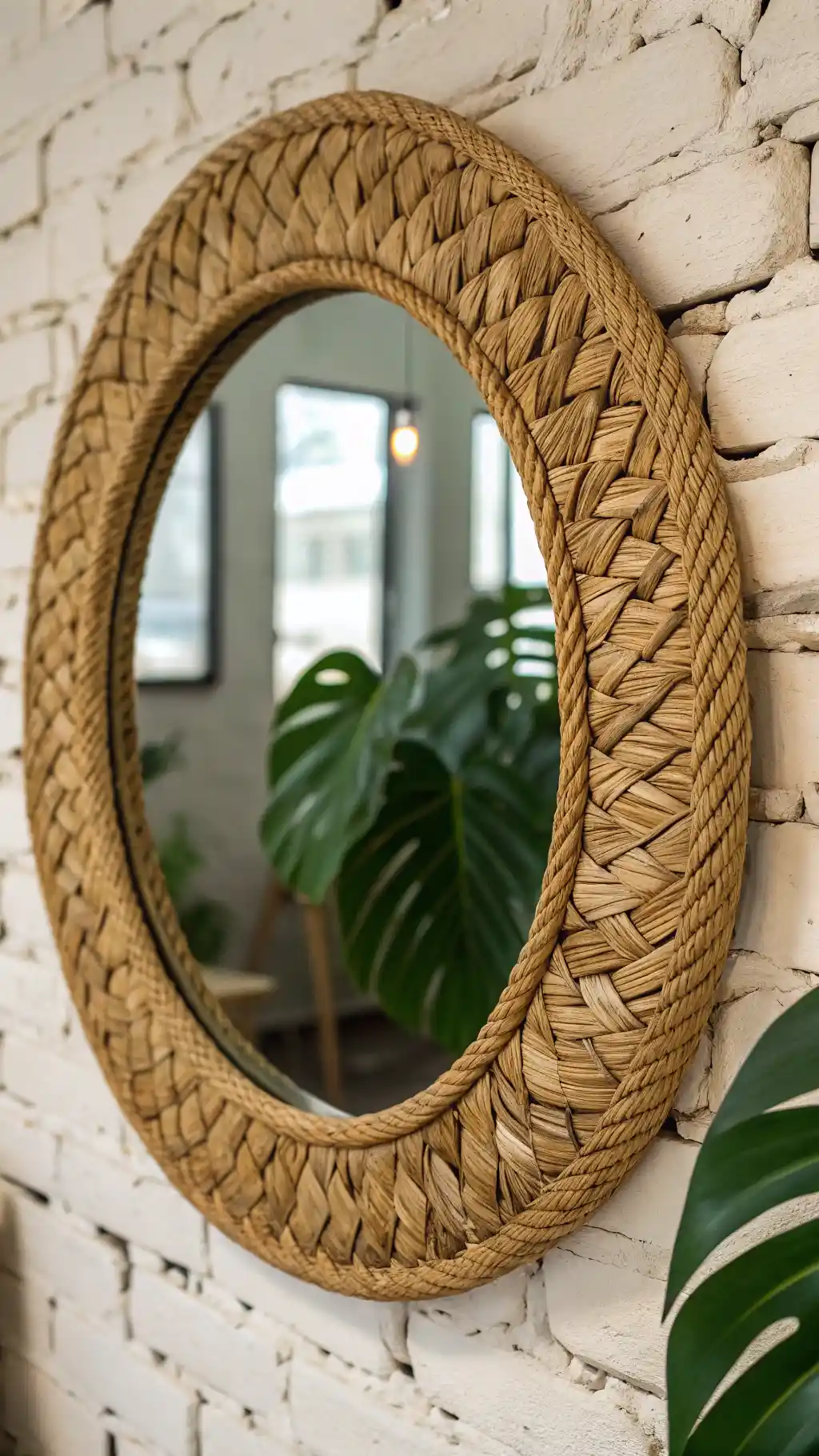 Woven Seagrass Serenity Mirror