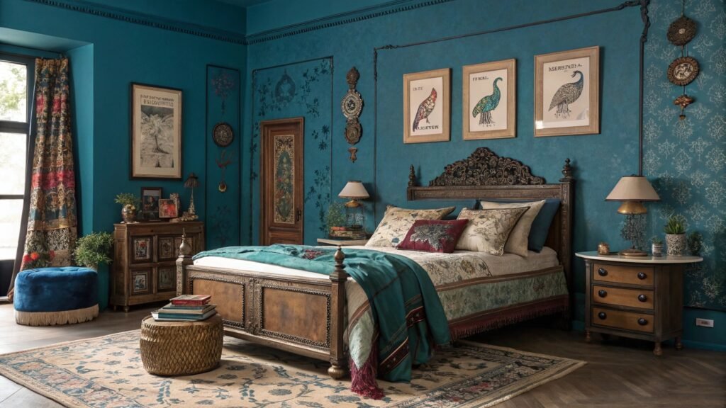 Drenched in Drama: How Bold Colour Transformed My Bedroom from Bare to Brilliant