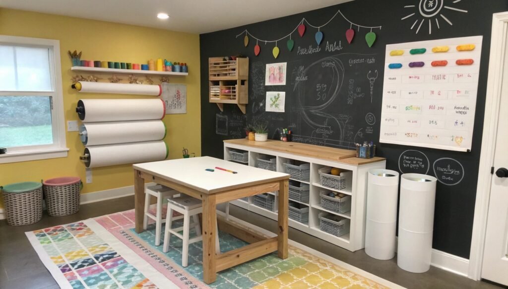 19 Spirited Creative Craft Room Ideas for Kids