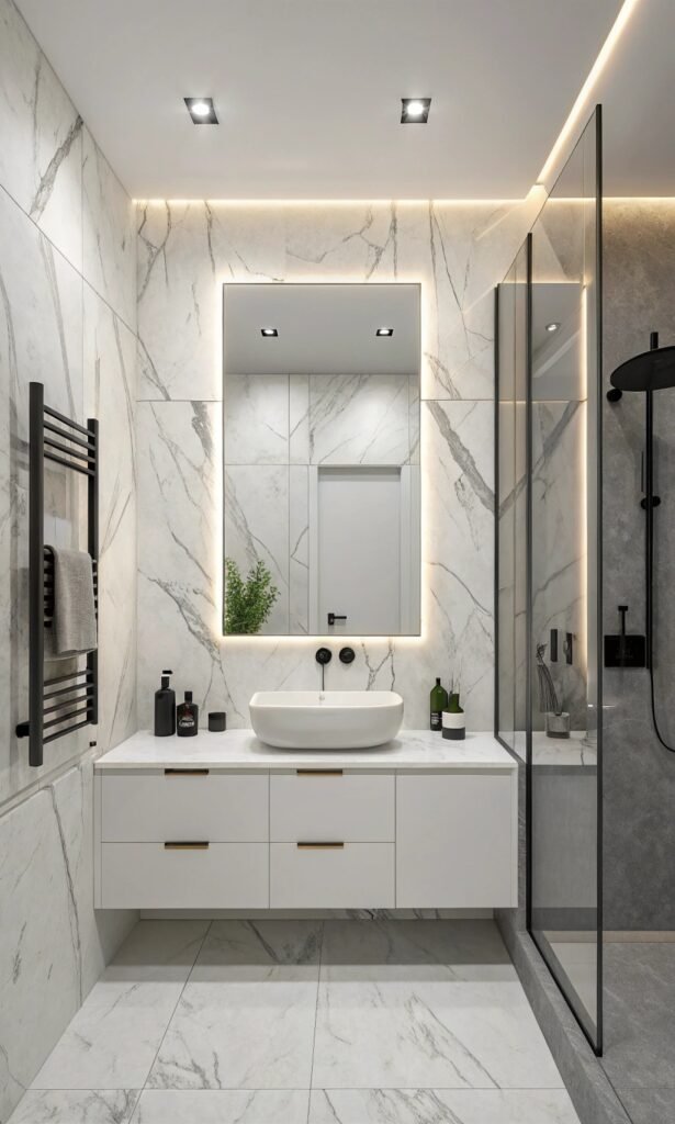 19 Polished Modern Ensuite Bathroom Ideas with Elevated Style