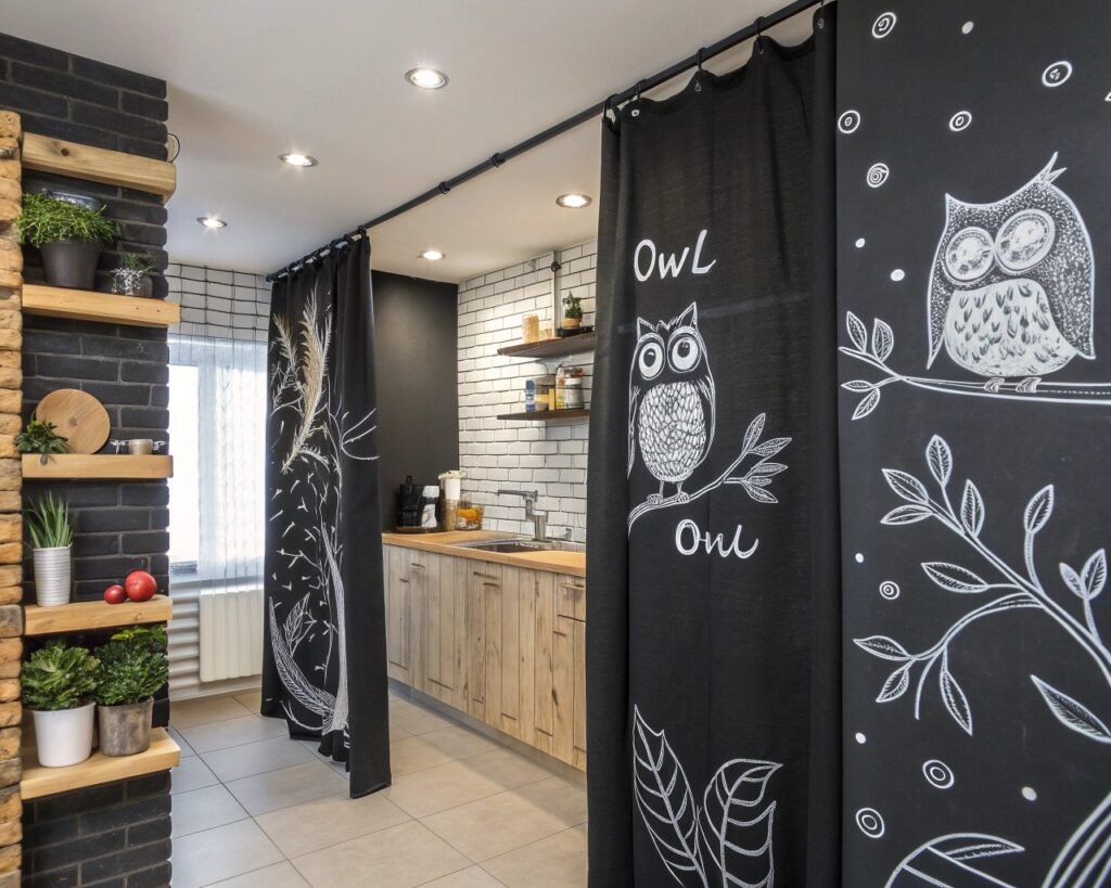 19 Cheerful Owl-Themed Kitchen Curtain Ideas