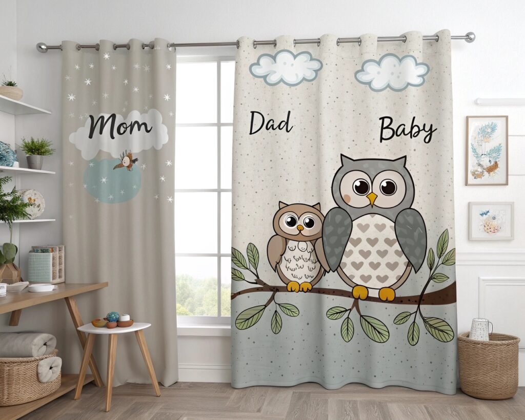 19 Cheerful Owl-Themed Kitchen Curtain Ideas