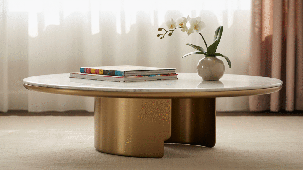 19 Rounded Coffee Table Ideas That Break Up Sharp Angles