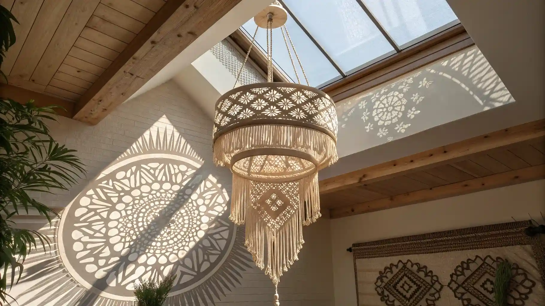 Artisanal Macrame Light Diffuser