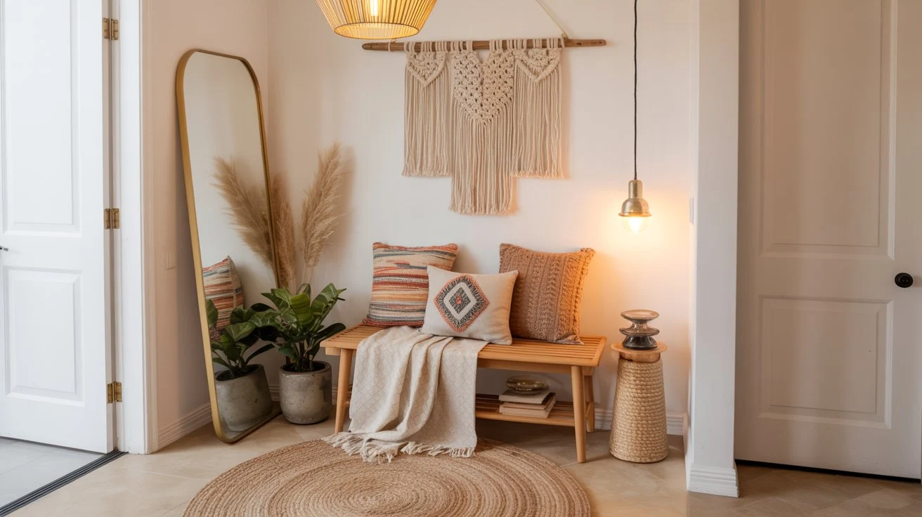 Boho-Inspired Entryway with Home Depot Finds
