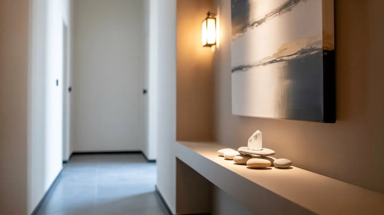 Built-In Shelving with Balanced Decor