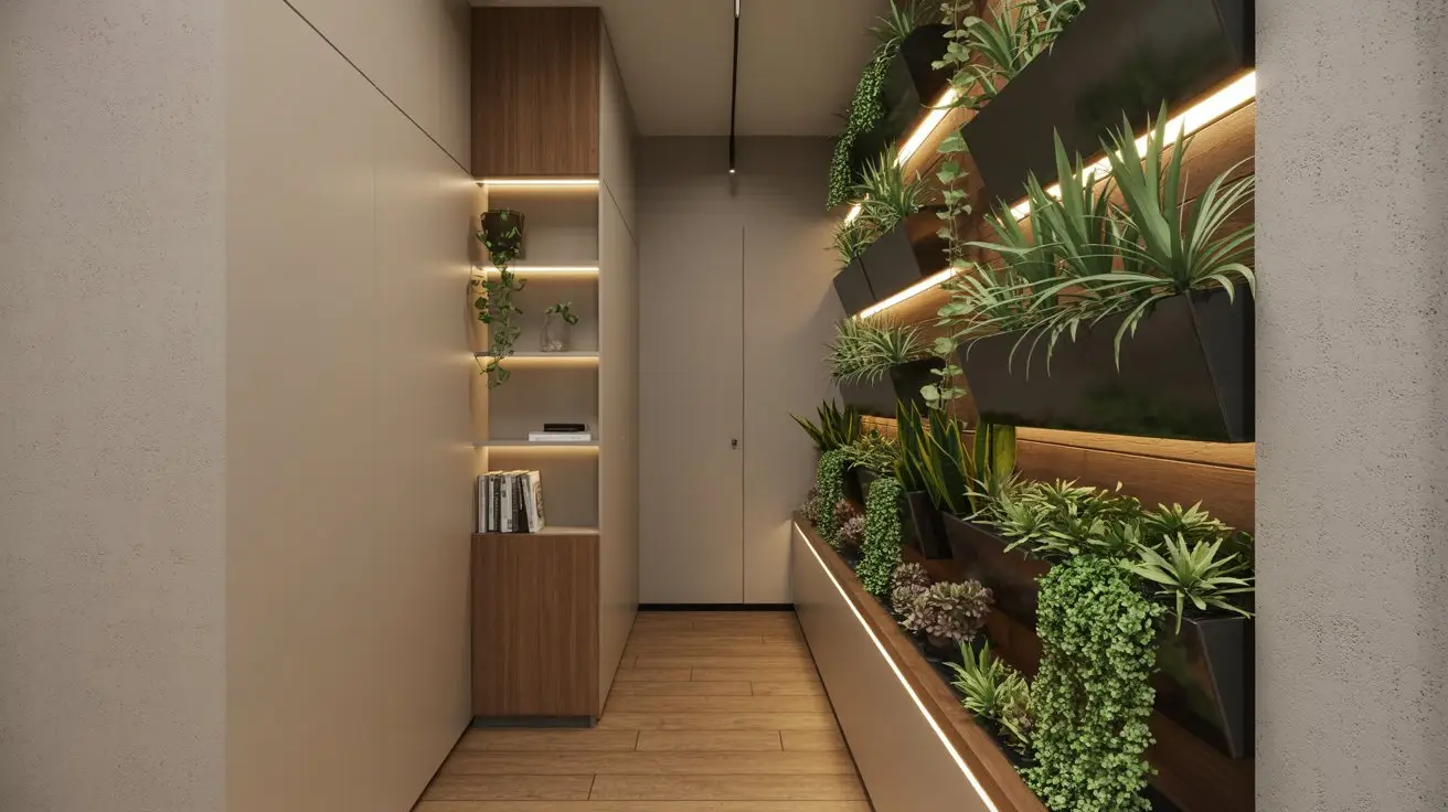 Built-In Shelving with Integrated Lighting