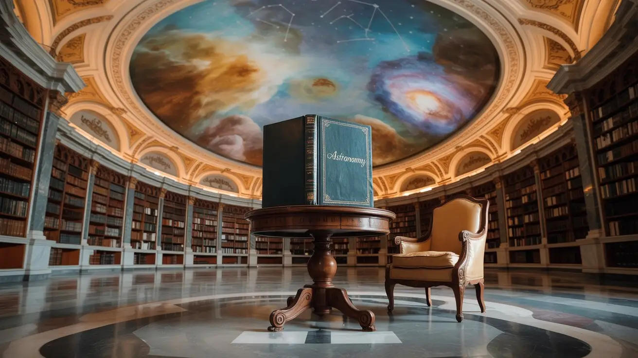 Celestial Dome Ceiling with Starry Sky Mural