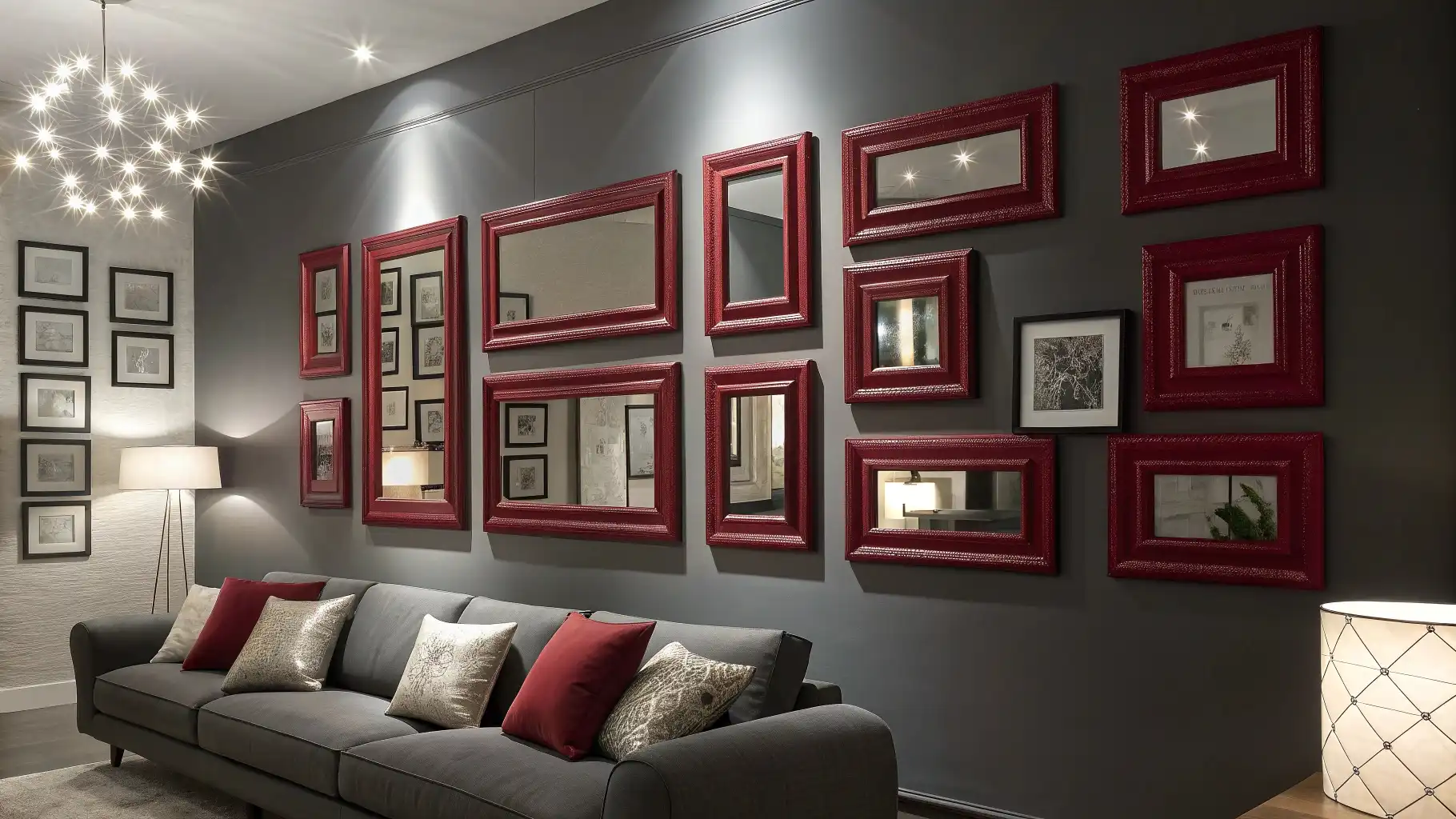 Cherry Red Gallery Mirror Collection