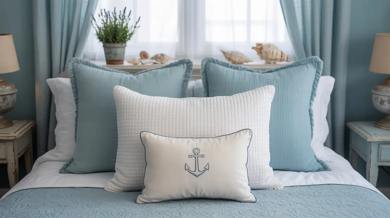 Coastal Charm Throw Pillow Arrangement