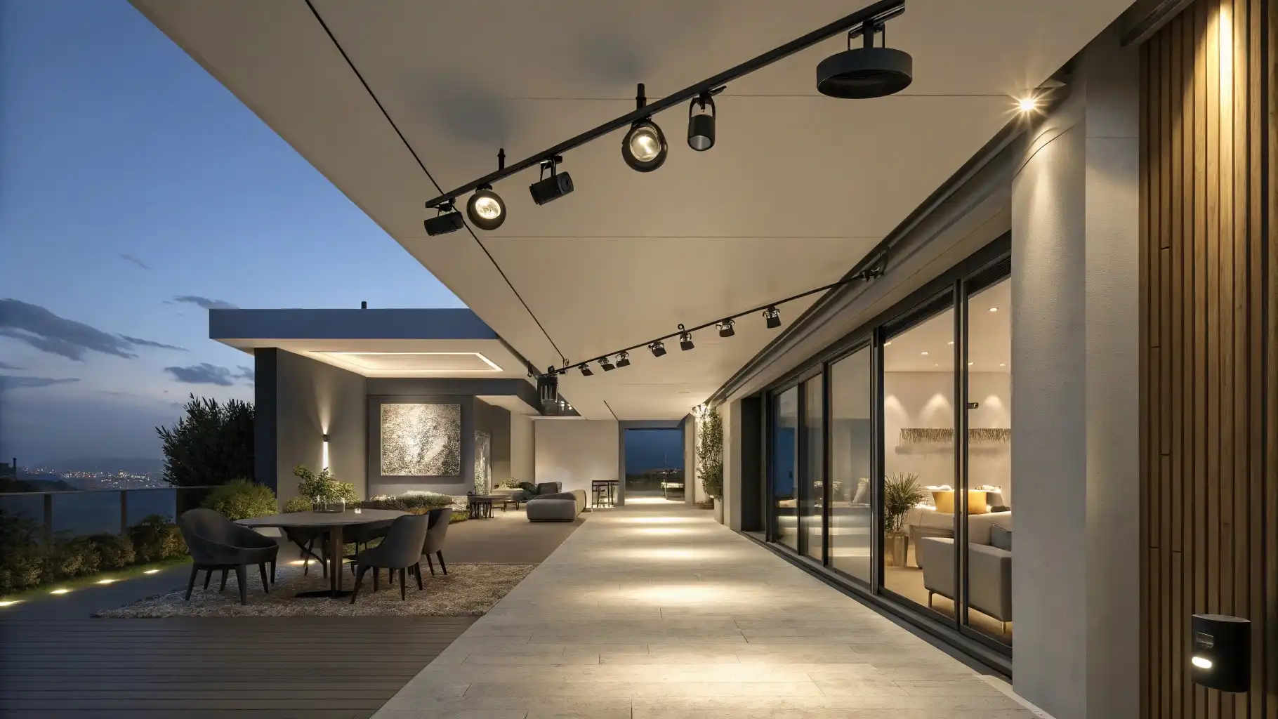Covered Outdoor Terrace with Seamless Indoor Flow