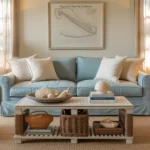 Cozy-Coastal-Living-Room-with-Woven-Accents