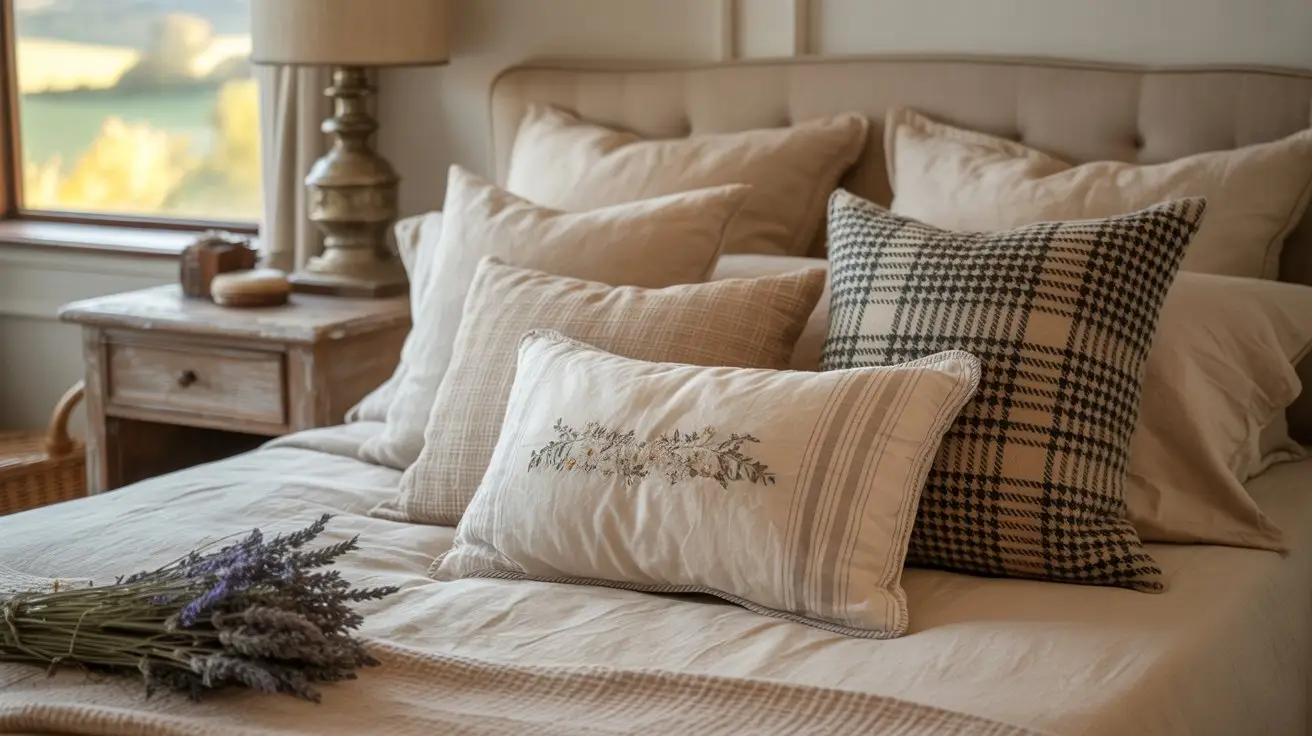 Cozy Cottage Throw Pillow Arrangement