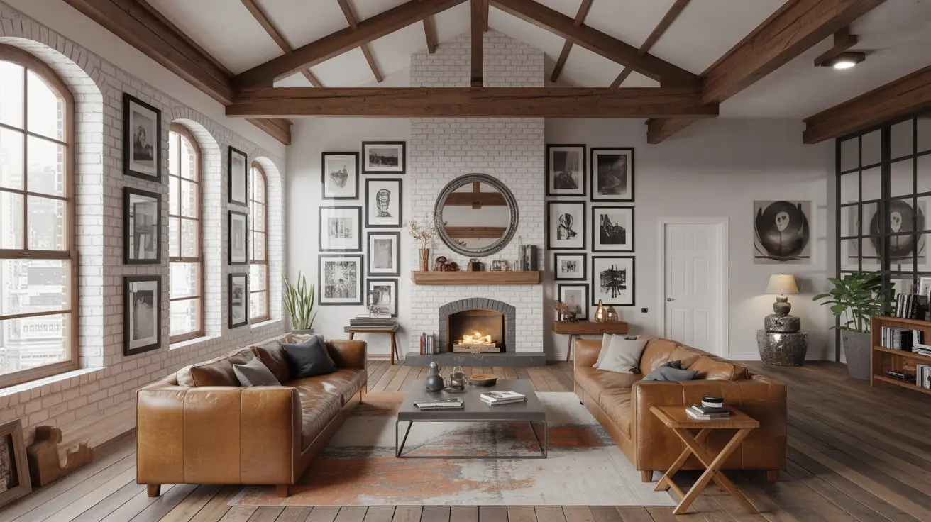 Exposed Beam Ceiling with Industrial Charm