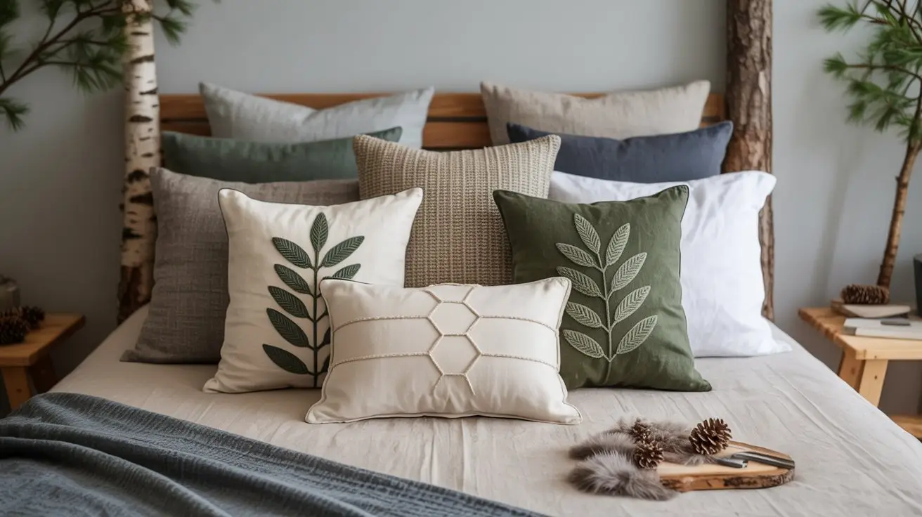 Forest Serenity Throw Pillow Arrangement