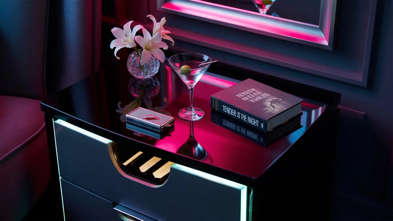 Glamorous Neon Nightstand