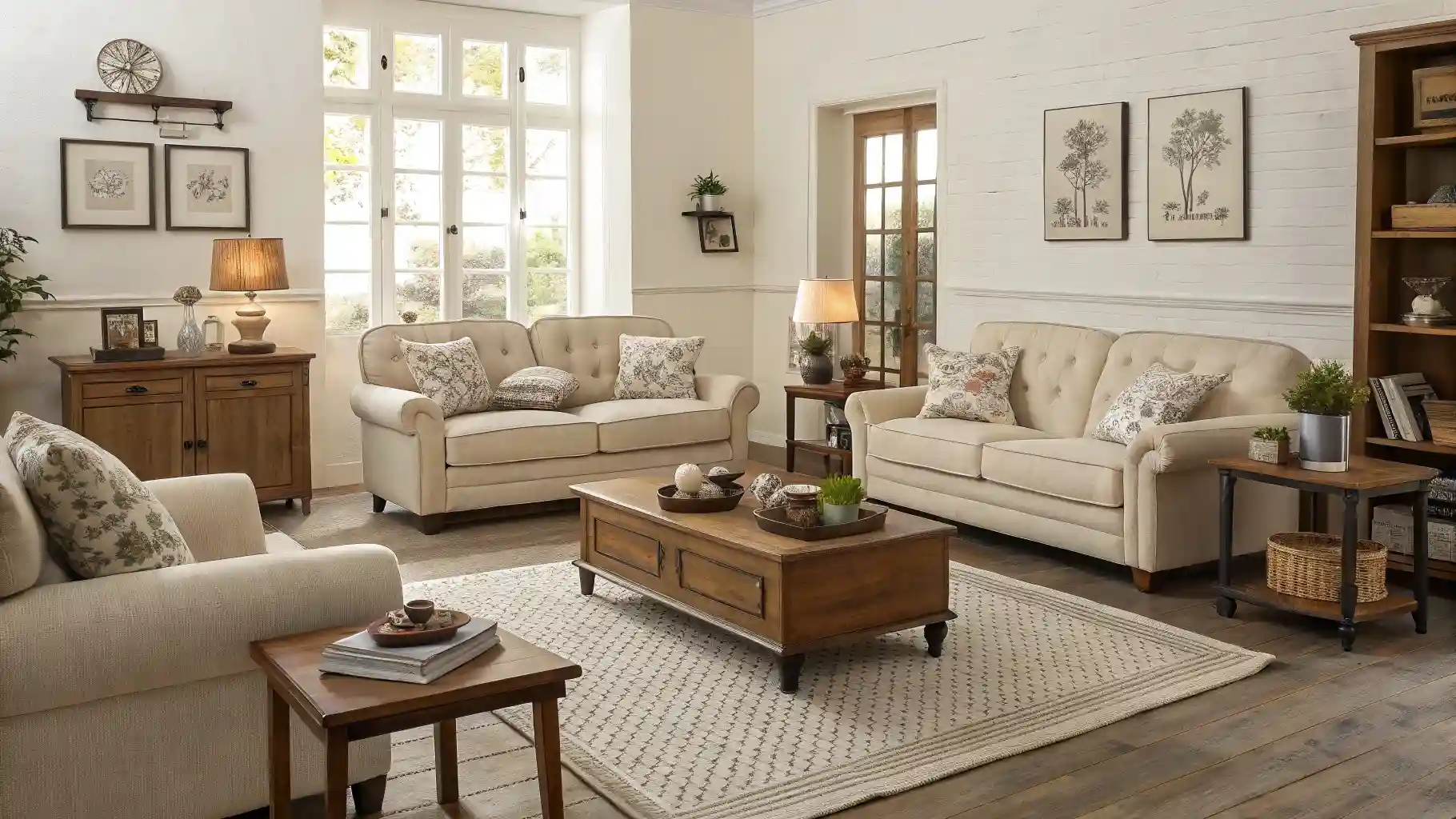 Horizontal Wainscoting with Light Color Schemes