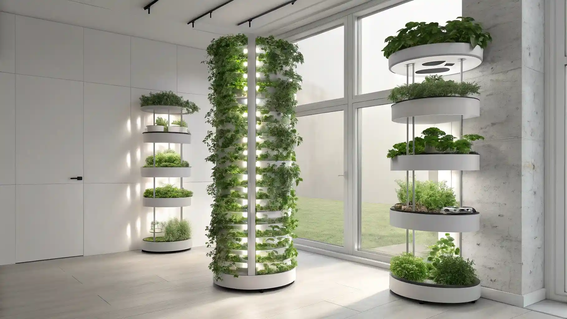 Hydroponic Tower Garden Divider