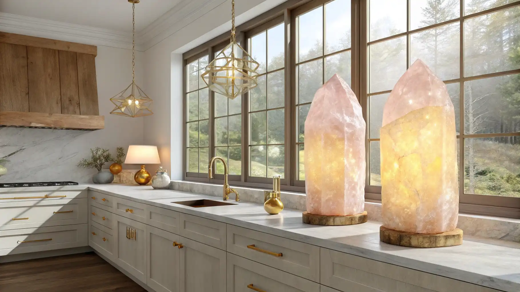 Illuminated Crystal Towers