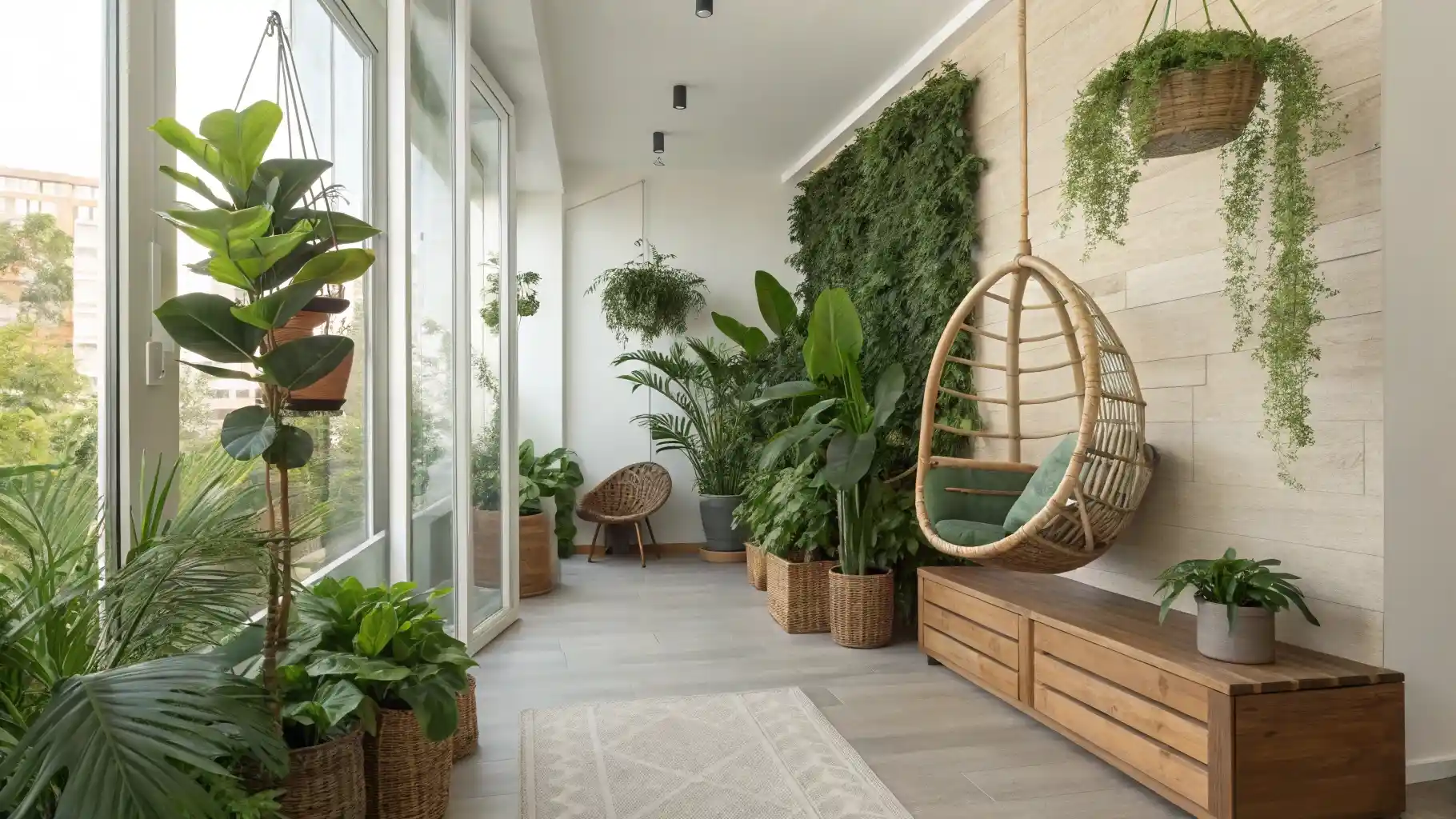 Indoor Garden Conservatory with Living Wall Feature