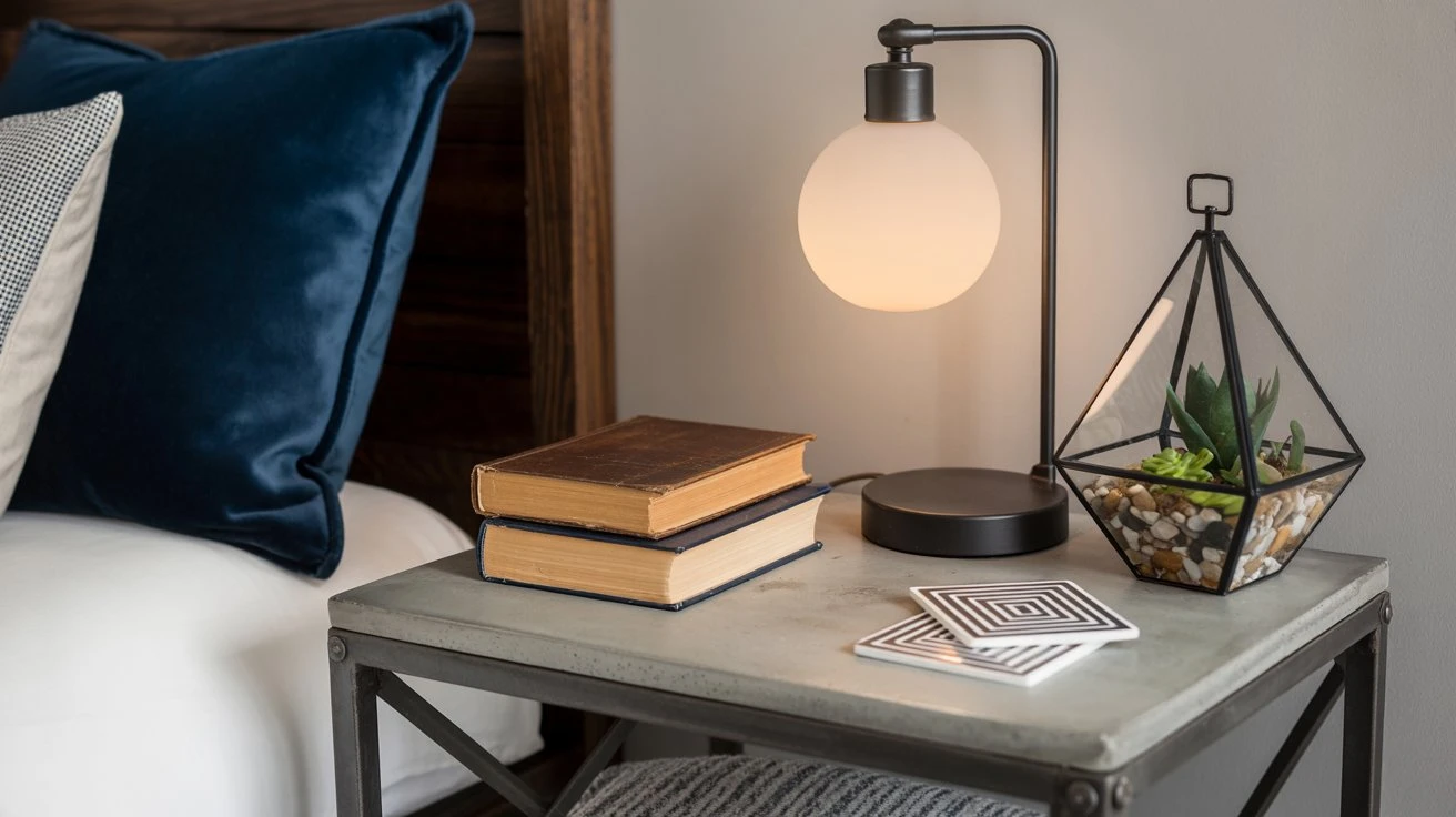 Industrial Elegance Nightstand